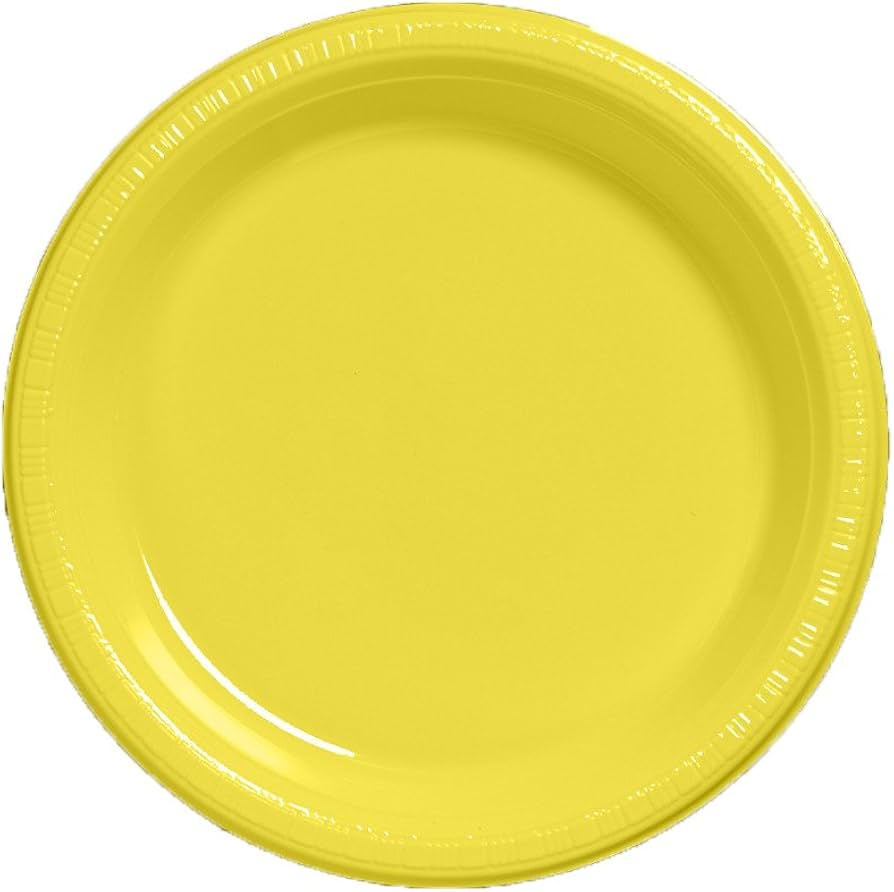 Solid Color 7" Plastic Plates