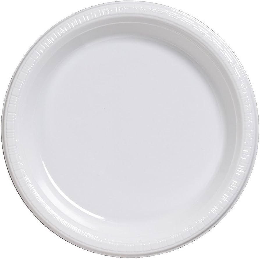 Solid Color 7" Plastic Plates