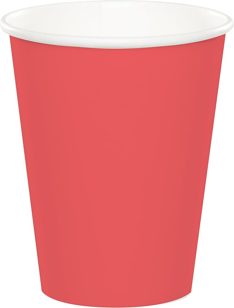 Solid Color 9oz Paper Cups