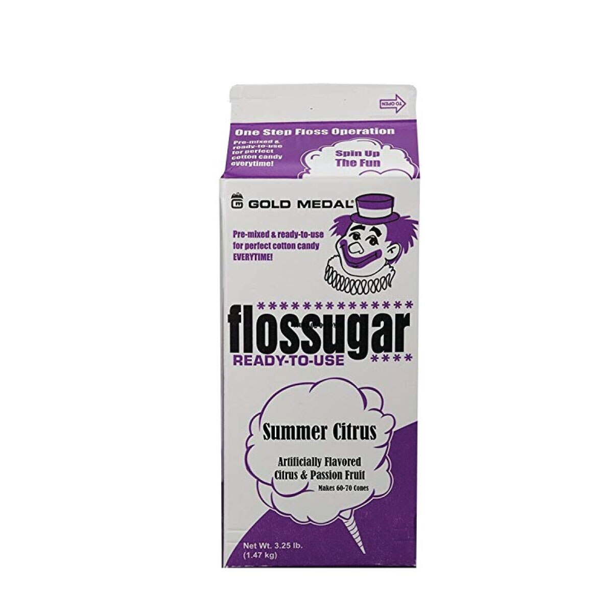 Flossugar Carton 6/1/2 Gal