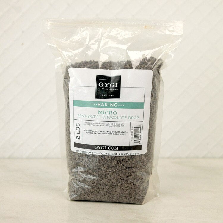 Micro Semi-Sweet Chocolate Drops - 2 Lb Bag