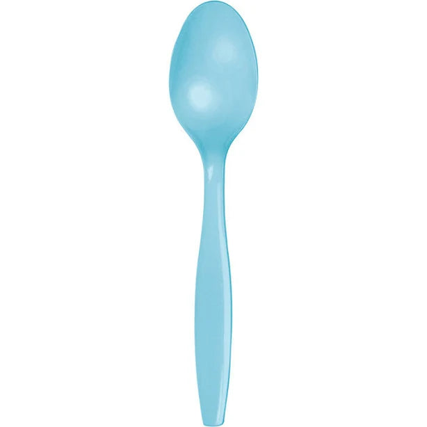 Solid Color Plastic Spoons
