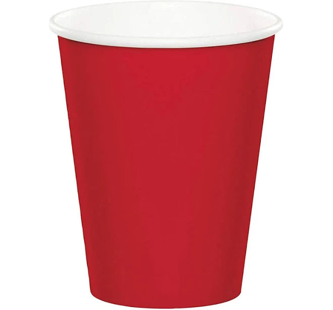 Solid Color 9oz Paper Cups