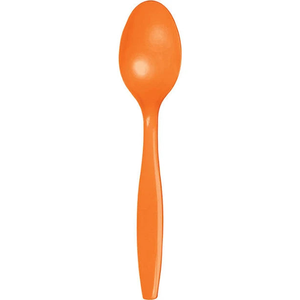 Solid Color Plastic Spoons