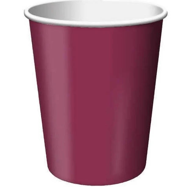 Solid Color 9oz Paper Cups