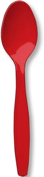 Solid Color Plastic Spoons
