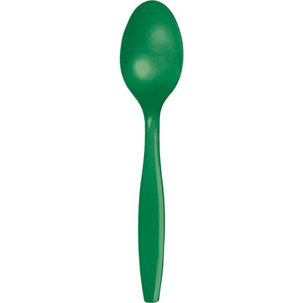 Solid Color Plastic Spoons